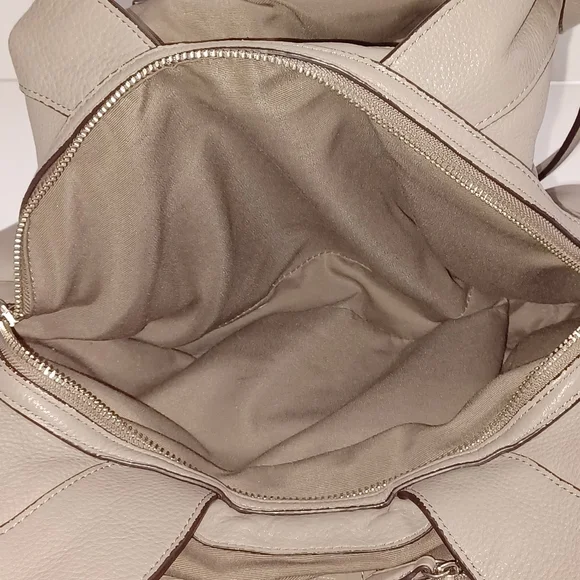 COPY - COACH Lexy Grey Pebble Leather Three Compartments Shoulder Bag #F57545 - Picture 14 of 15